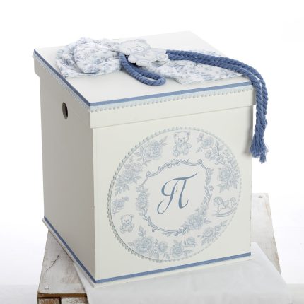 Σετ Βάπτισης για Αγόρι με θέμα "Blue Monogram Heritage" ΣΚΒ-2616, Bellissimo