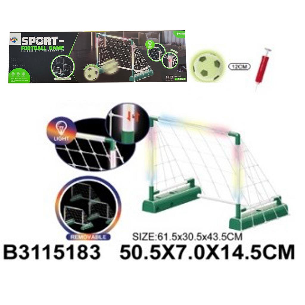 000623397_1 | La Vie en Rose Portable kids' soccer goal set with net and accessories, size 61.5 x 30.5 x 43.5 cm (model B3115183)