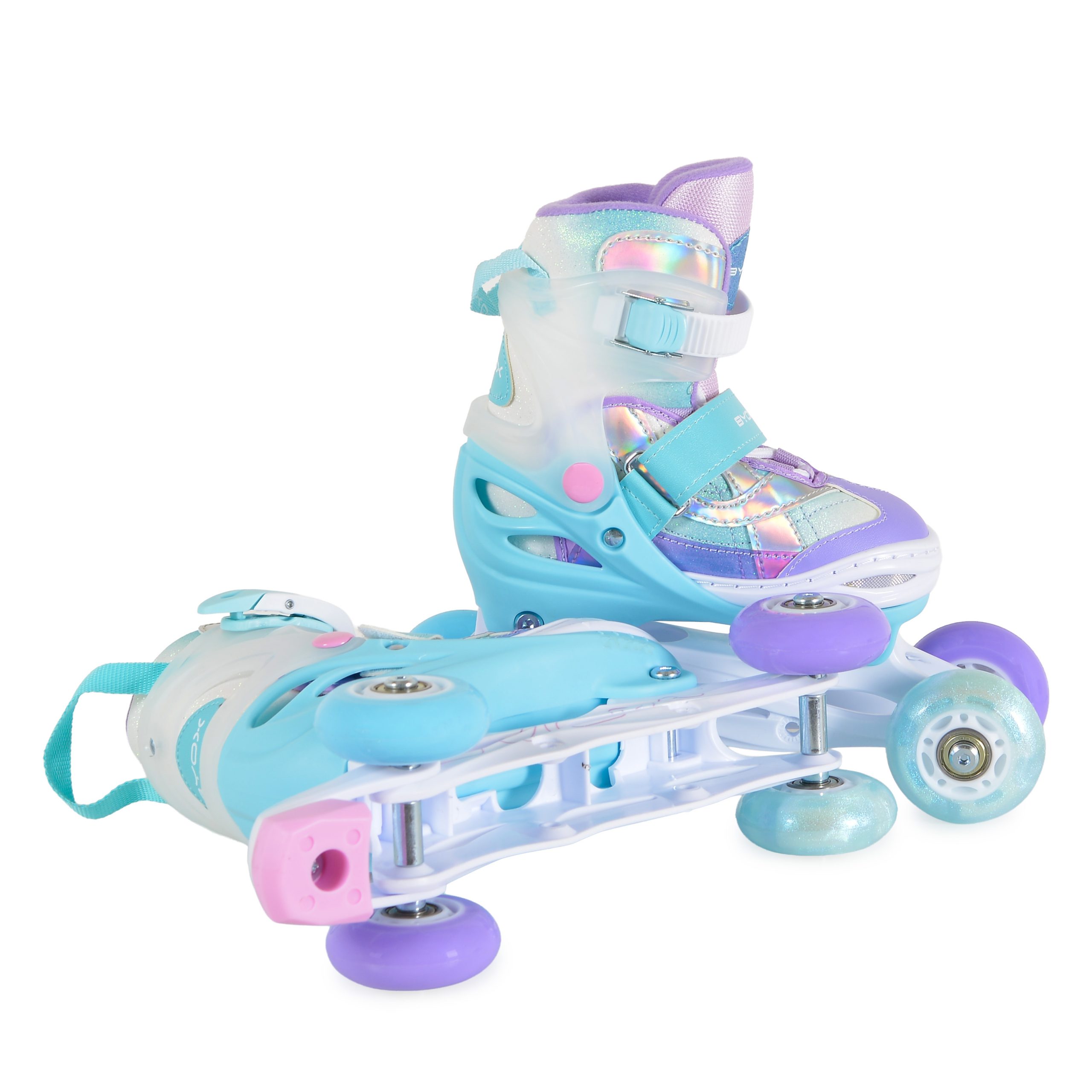 Byox Παιδικά Ρυθμιζόμενα Πατίνια Roller Inline Skates Rolox Violet με Φωτιζόμενο Τροχό Byox Παιδικά Ρυθμιζόμενα Πατίνια Roller Inline Skates Rolox Violet με Φωτιζόμενο Τροχό