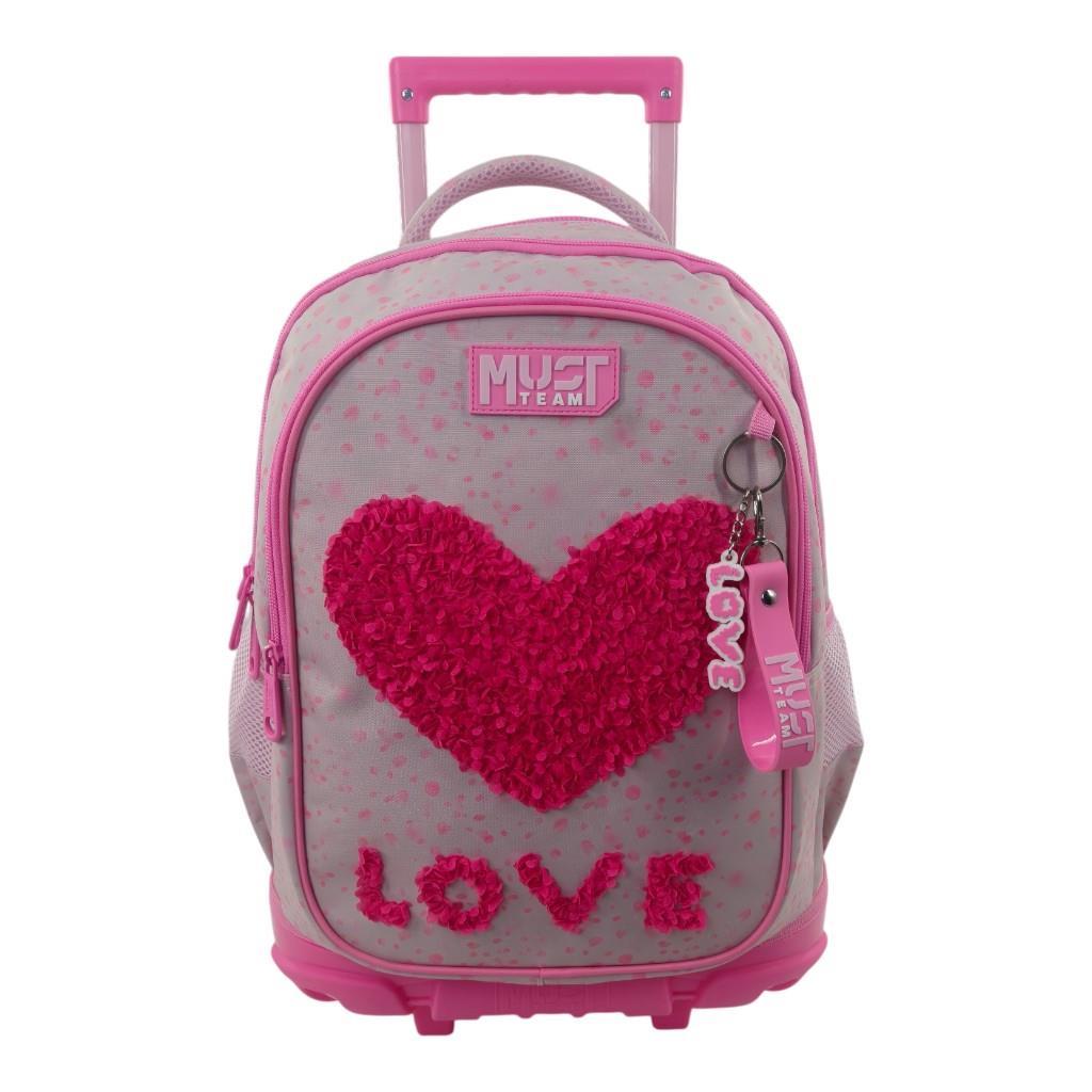 Σχολική Τσάντα Τρόλεϊ Δημοτικού Must Team Cute Love 3 Θήκες 30L (34x20x44cm) | 000587687 Diakakis Σχολική Τσάντα Τρόλεϊ Δημοτικού Must Team Cute Love 3 Θήκες 30L (34x20x44cm) | 000587687 Diakakis
