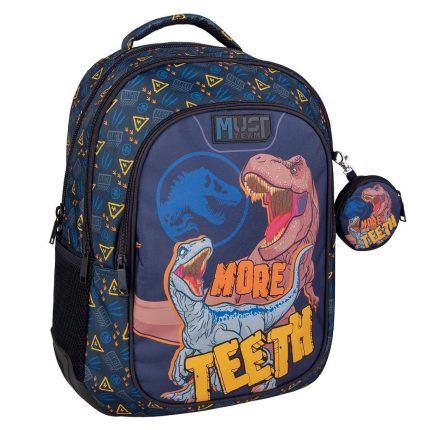 Σχολική Τσάντα Πλάτης Δημοτικού Jurassic World More Teeth Must Team 3 Θήκες 25L (32x18x43cm) | 000572002 Diakakis