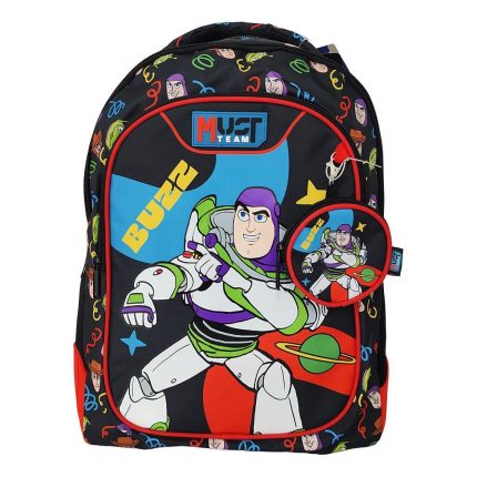 Σχολική Τσάντα Πλάτης Δημοτικού Must Team Toy Story Buzz Black 3 Θήκες Backpack 25L 32x18x43cm | 000565822 Diakakis