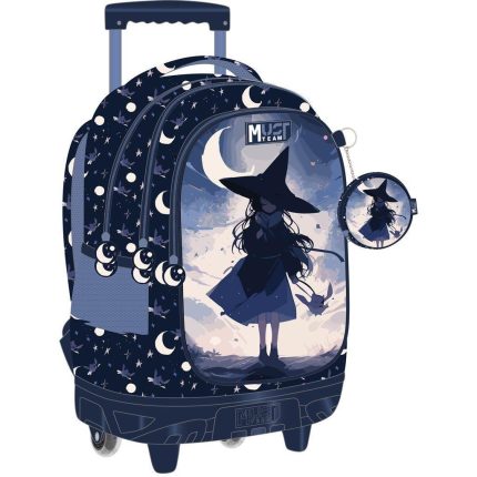 Σχολική Τσάντα Τρόλεϊ Δημοτικού Must Team Witch 3 Θήκες 30L  34x20x45cm | 000586808 Diakakis