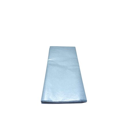 Folded light-blue cleaning cloth or microfiber towel laid flat on a white background