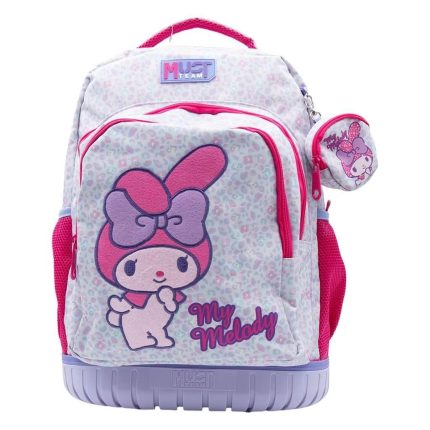 Τσάντα Τρόλεϊ My Melody Must Team για Δημοτικό με 3 Θήκες, 2 Ρόδες & Μονό Χερούλι 30L 31x24x45cm | 000490186 Diakakis