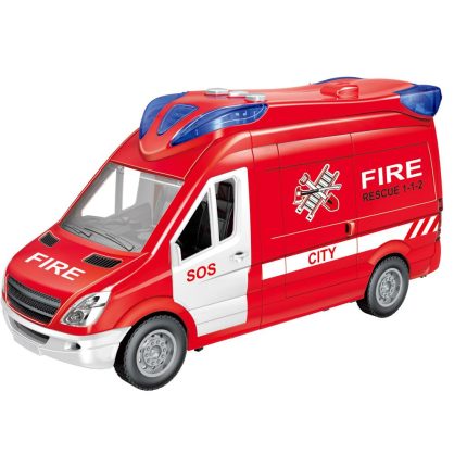 Πυροσβεστικό Βαν Friction Luna Toys Φως & Ήχος (30x11,3x17εκ) | 000622776 Diakakis