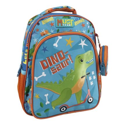 Σχολική Τσάντα Πλάτης Νηπίου Must Team Dinosaur In Scooter 2 Θήκες 8L (27x10x31εκ) | 000587302 Diakakis