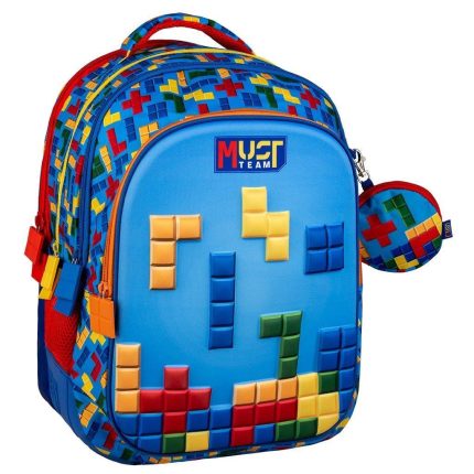 Σχολική Τσάντα Πλάτης Δημοτικού Must Team Multi Bricks με 4 Θήκες (32x26x43εκ) | 000586203 Diakakis