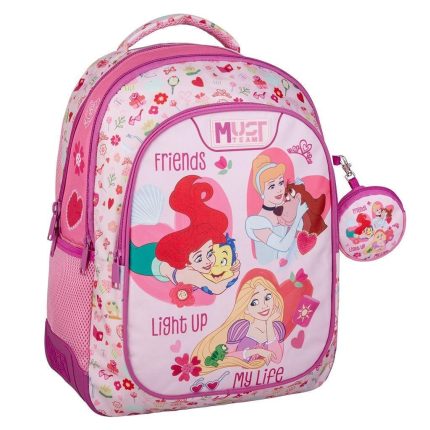 Σχολική Τσάντα Πλάτης Δημοτικού Disney Princess Friends Must Team 3 Θήκες 25L (32x18x43εκ) | 000564749 Diakakis