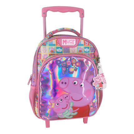Σχολική Τσάντα Τρόλεϊ Νηπίου Peppa Pig Smile Play Jump Must Team 2 Θήκες 8L (27x10x31εκ) | 000482861 Diakakis