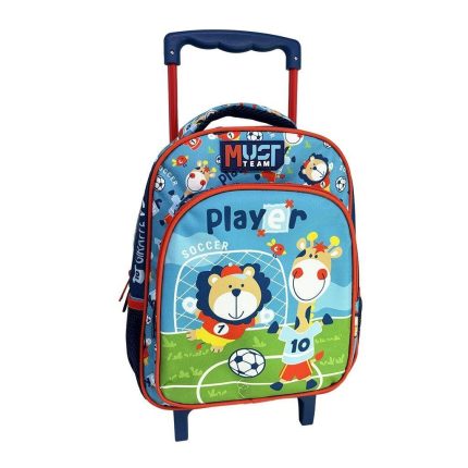 Σχολική Τσάντα Τρόλεϊ Νηπίου Must Team Soccer Player Animals με 2 Θήκες 8L (27x10x31εκ) | 000586815 Diakakis