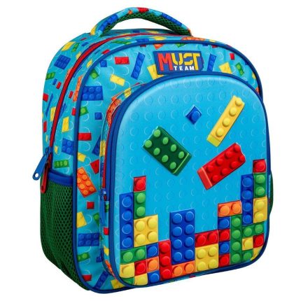 Σχολική Τσάντα Πλάτης Νηπίου Must Team Bricks με 2 Θήκες 8L (27x10x31εκ) | 000586231 Diakakis