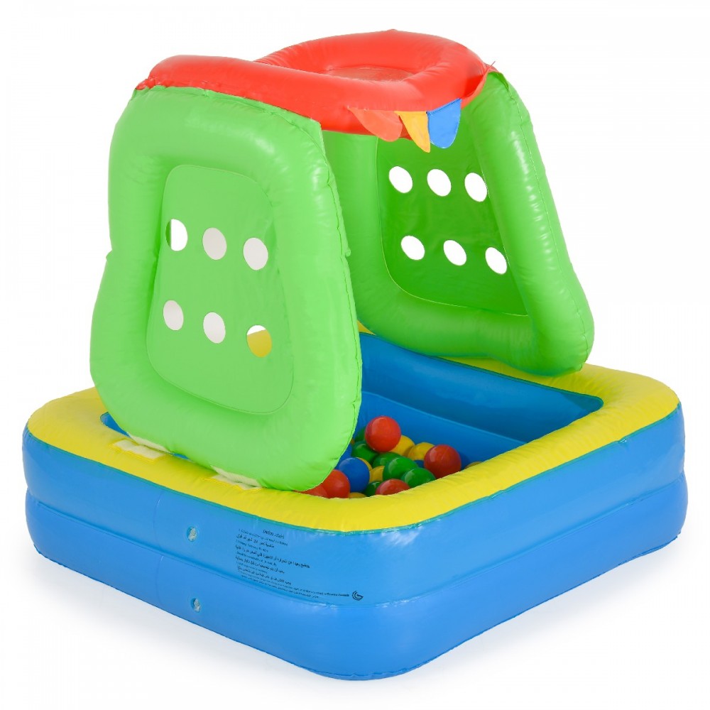 Moni Toys Φουσκωτή Πισίνα με 100 Χρωματιστές Μπάλες 3801005603077 24m+ Moni Toys Φουσκωτή Πισίνα με 100 Χρωματιστές Μπάλες 3801005603077 24m+