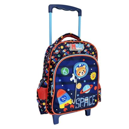 Must Team Space Bear Σχολική Τσάντα Τρόλεϊ Νηπίου με 2 Θήκες 8L (27x10x31εκ) | 000586309 Diakakis