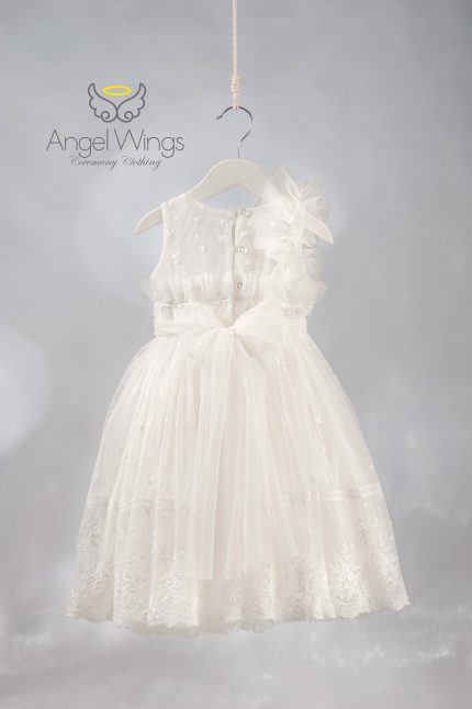 Βαπτιστικό Ρούχο για Κορίτσι Alba AW263 Off White | Angel Wings