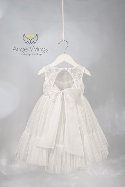 Βαπτιστικό Φόρεμα Carmen AWG303 Off-White | Angel Wings