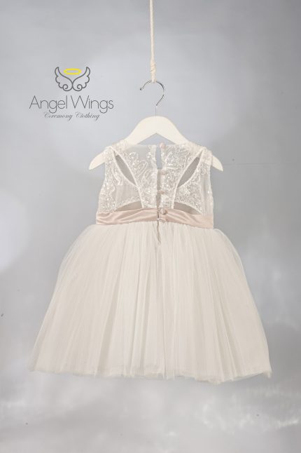 Βαπτιστικό Φόρεμα Pavlina AWG306 Off-White |  Angel Wings