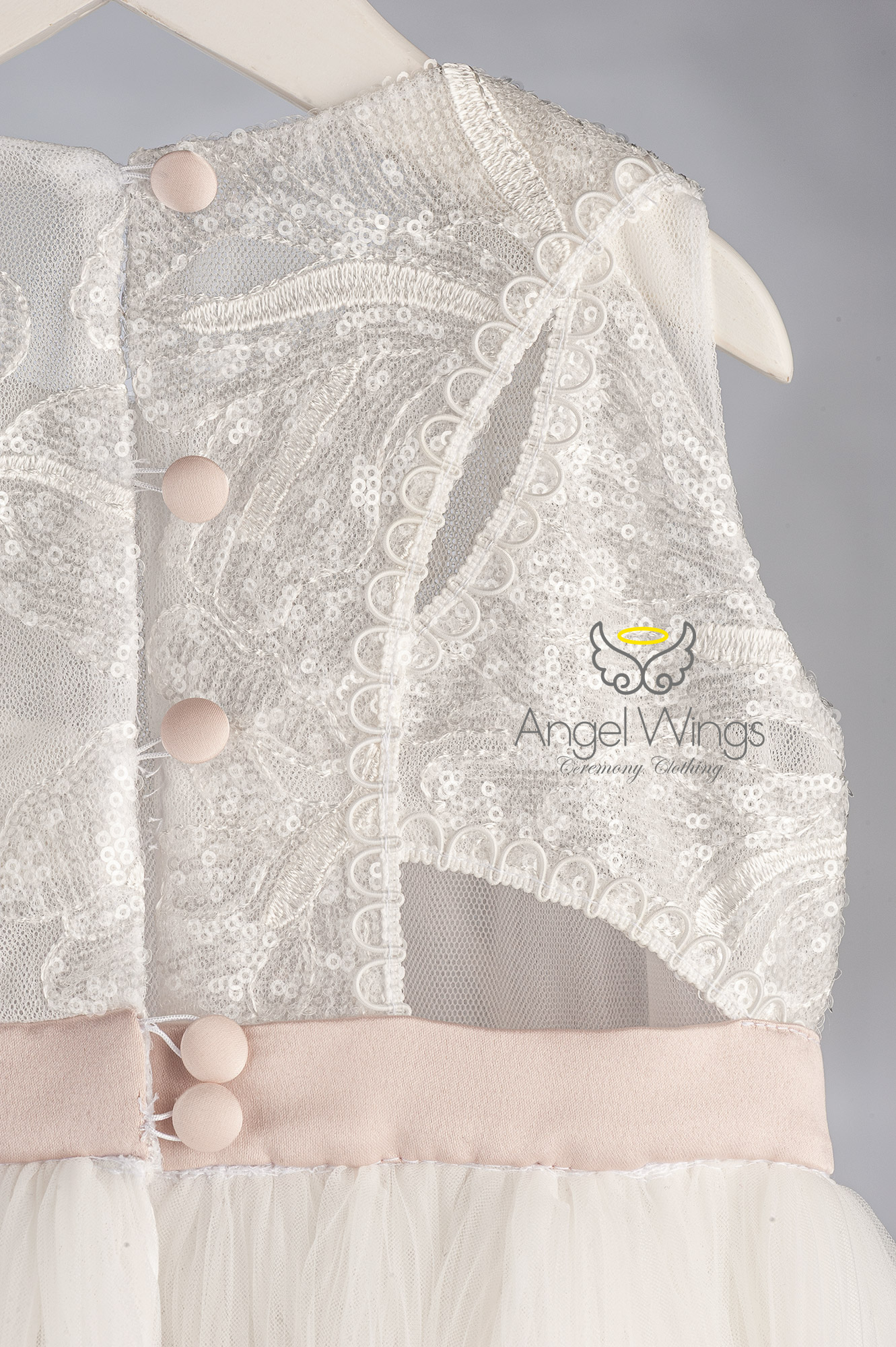 Βαπτιστικό Φόρεμα Pavlina AWG306 Off-White | Angel Wings Βαπτιστικό Φόρεμα Pavlina AWG306 Off-White | Angel Wings