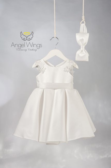 Βαπτιστικό Φόρεμα Angel Wings Loucia AWG307 Off-White | Angel Wings