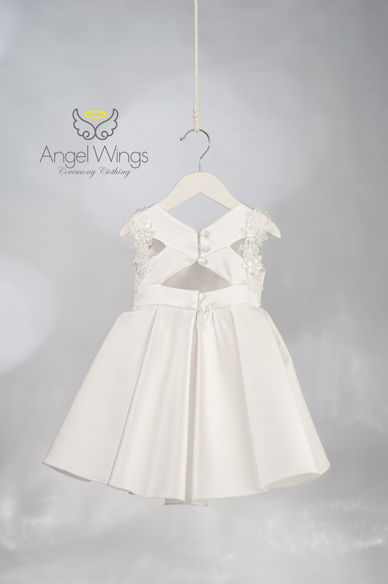 Βαπτιστικό Φόρεμα Loucia AWG307 Off-White | Angel Wings Βαπτιστικό Φόρεμα Loucia AWG307 Off-White | Angel Wings