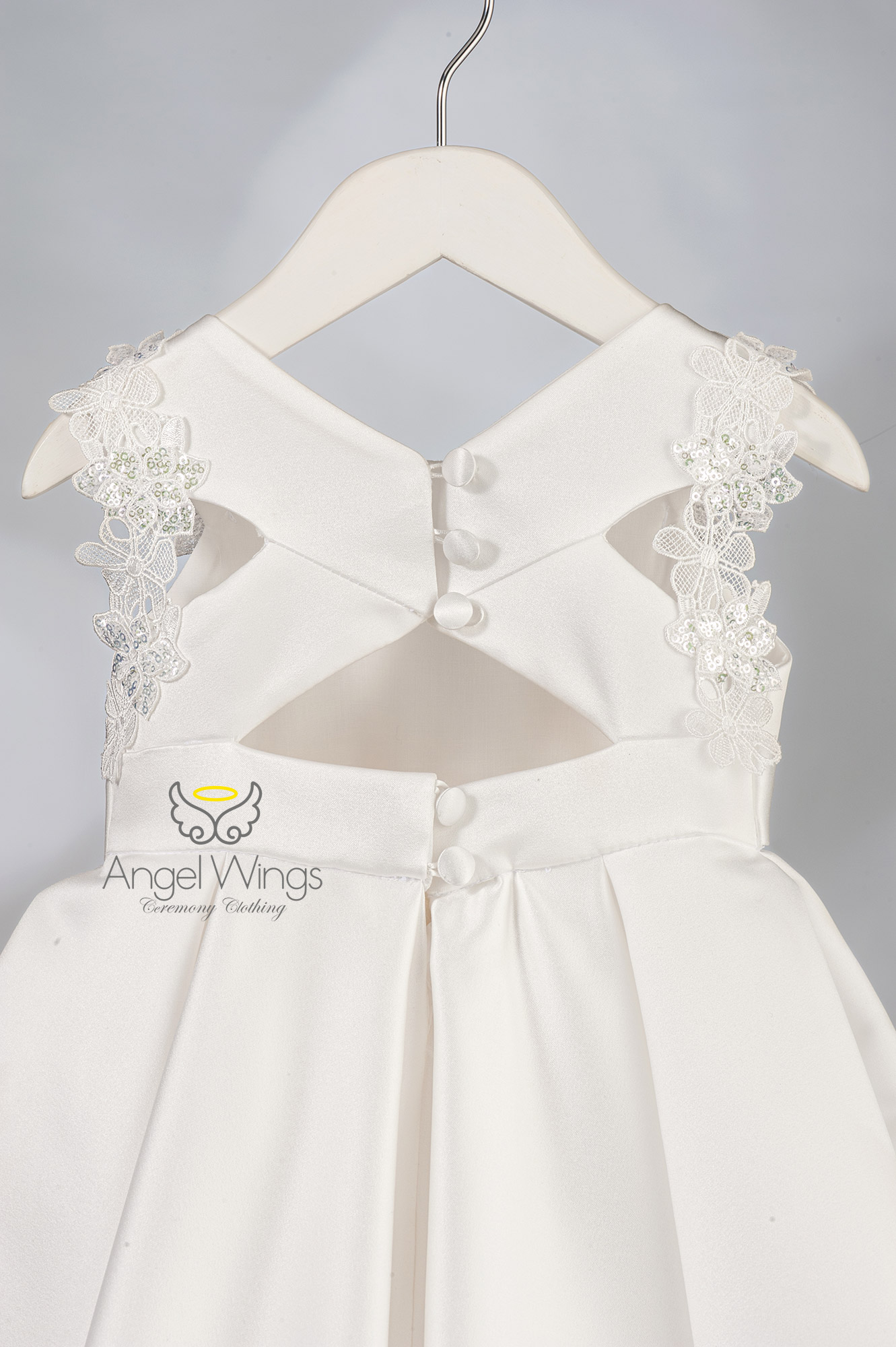 Βαπτιστικό Φόρεμα Loucia AWG307 Off-White | Angel Wings Βαπτιστικό Φόρεμα Loucia AWG307 Off-White | Angel Wings