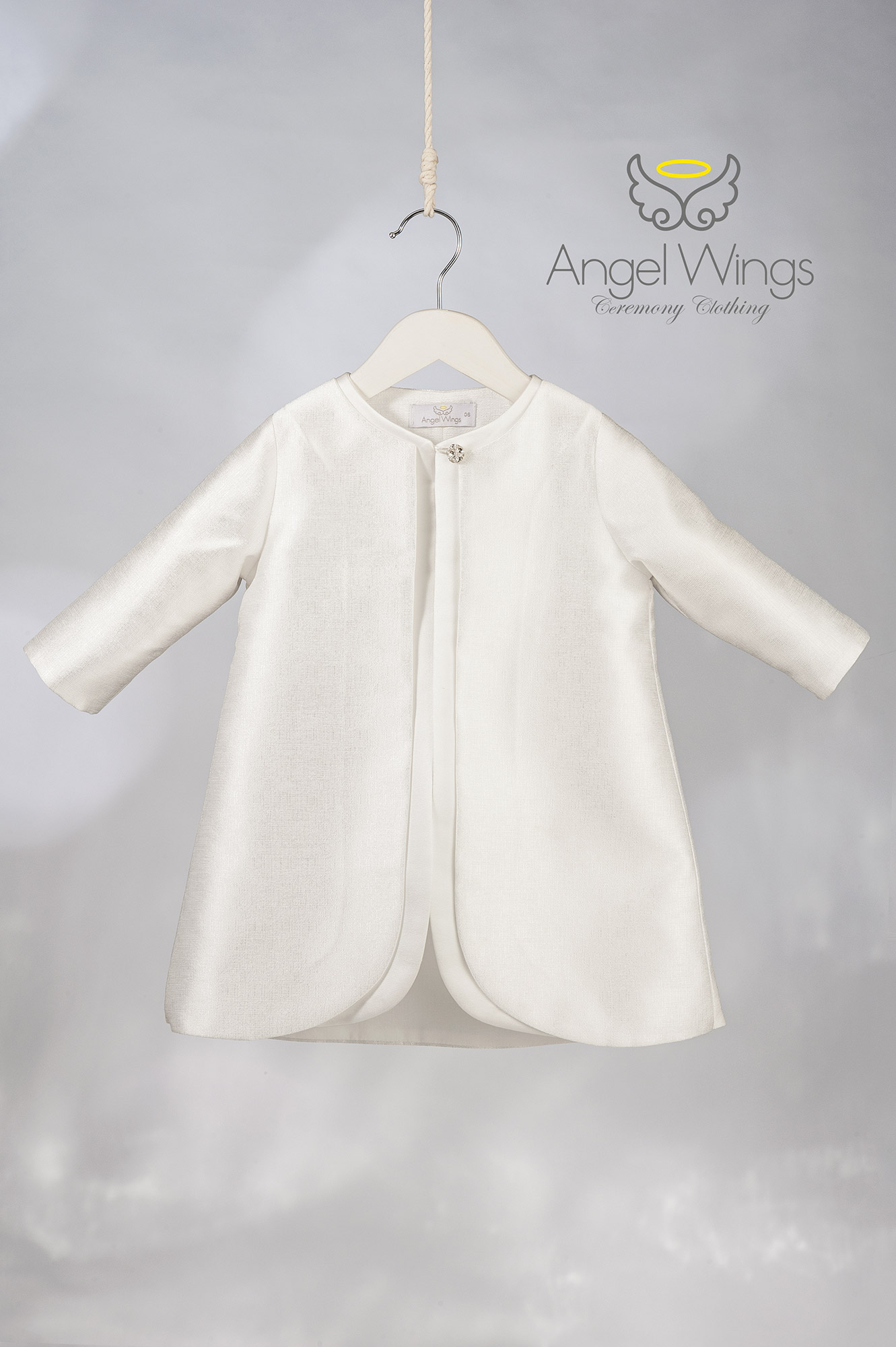 Βαπτιστικό Παλτό Roberta Rasmir Lurex AWG311 | Angel Wings Βαπτιστικό Παλτό Roberta Rasmir Lurex AWG311 | Angel Wings