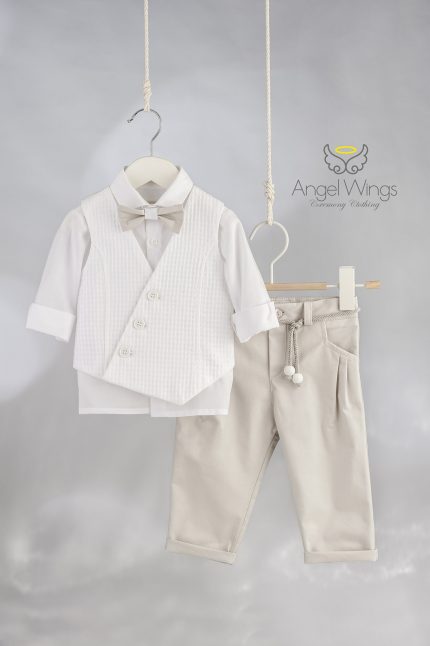 Κοστούμι Βάπτισης για Αγόρι Armando Awb320 | Angel Wings