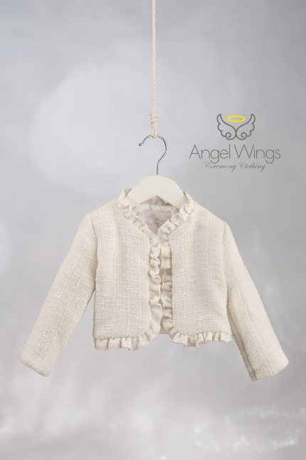 Μπολερό Βάπτισης Chanel Angel Wings Awg328 | Angel Wings