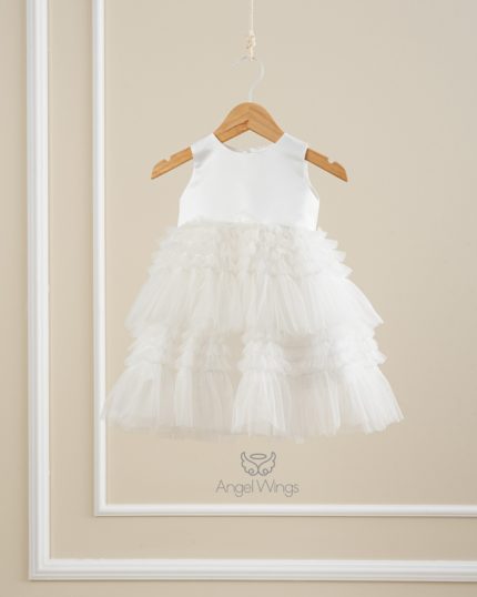 Παιδικό Φόρεμα Valentina Amelie Awg277 Εκρού | Angel Wings