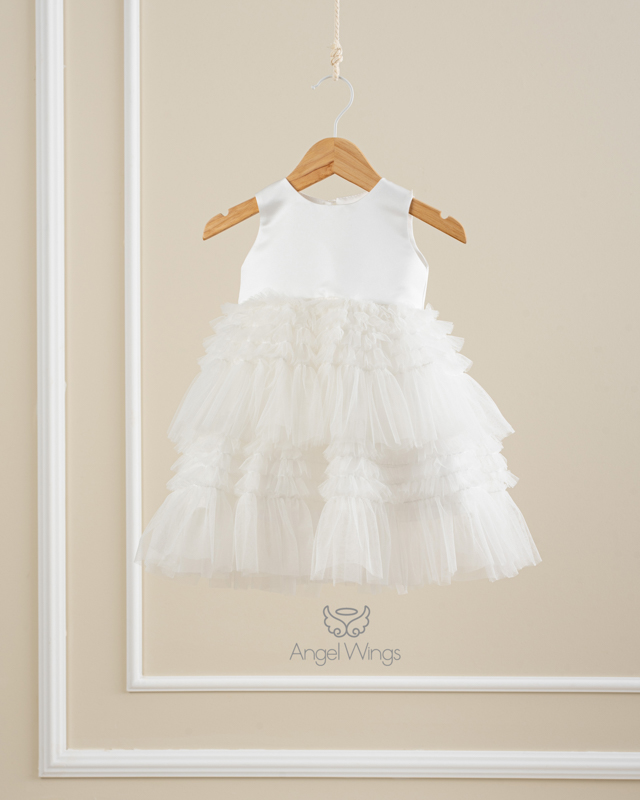 Παιδικό Φόρεμα Valentina Amelie Awg277 Εκρού | Angel Wings Παιδικό Φόρεμα Valentina Amelie Awg277 Εκρού | Angel Wings