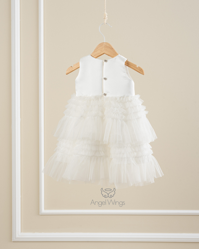 Παιδικό Φόρεμα Valentina Amelie Awg277 Εκρού | Angel Wings Παιδικό Φόρεμα Valentina Amelie Awg277 Εκρού | Angel Wings