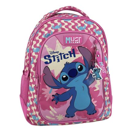 Σχολική Τσάντα Πλάτης Δημοτικού Disney Stitch Pink Must Team, 3 Θήκες 25L (32x18x43εκ) | 000565794 Diakakis