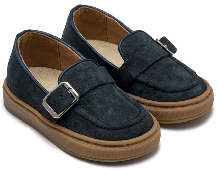 Babywalker Χειμερινό Loafer από Ναμπούκ Δέρμα με Τόκα Μπλε PB4322