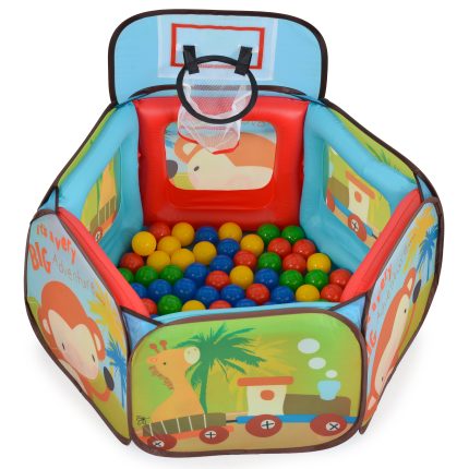 Moni Toys Φουσκωτή Πισίνα με 100 Μπαλάκια Joyfull 3801005603060 24m+