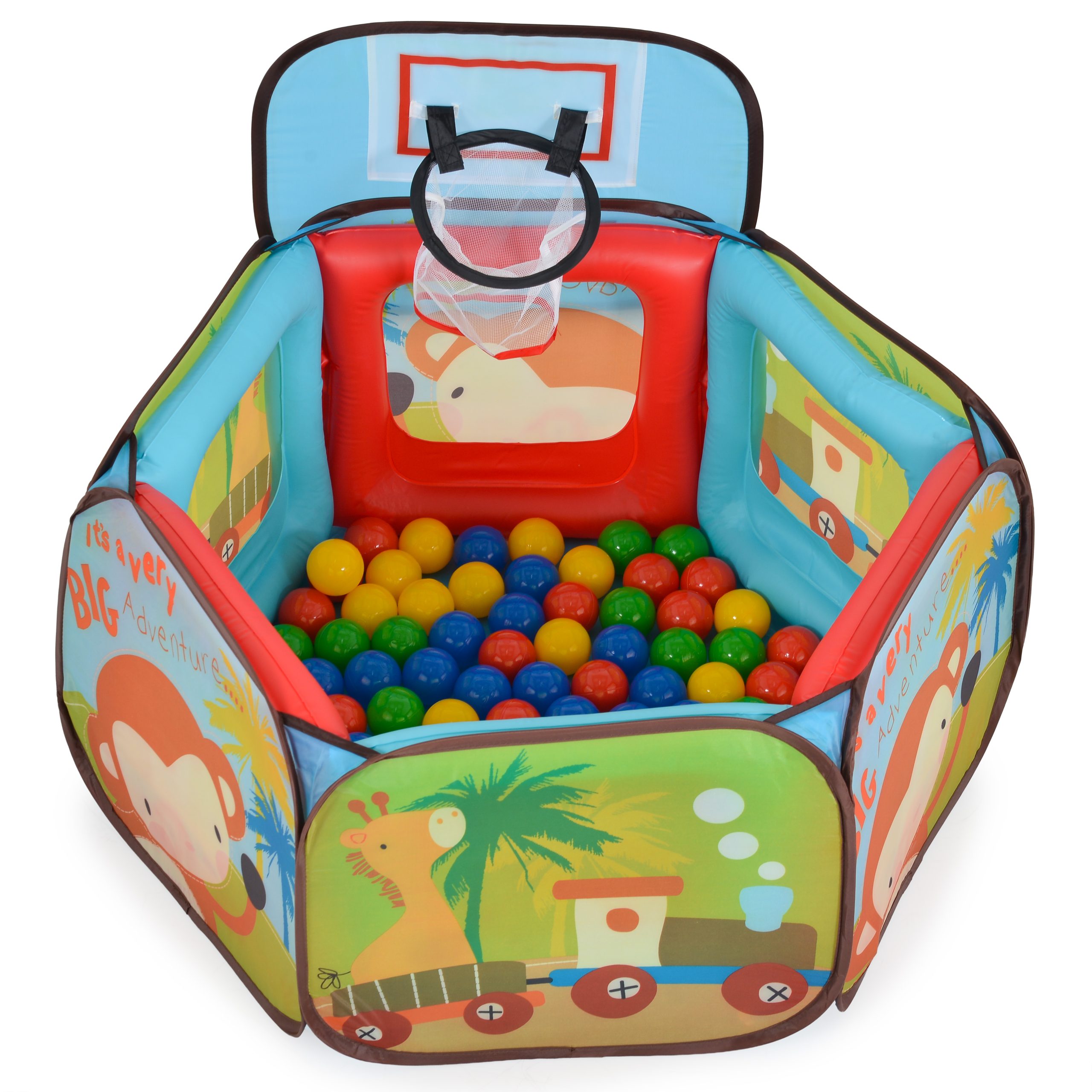 Moni Toys Φουσκωτή Πισίνα με 100 Μπαλάκια Joyfull 3801005603060 24m+ Moni Toys Φουσκωτή Πισίνα με 100 Μπαλάκια Joyfull 3801005603060 24m+