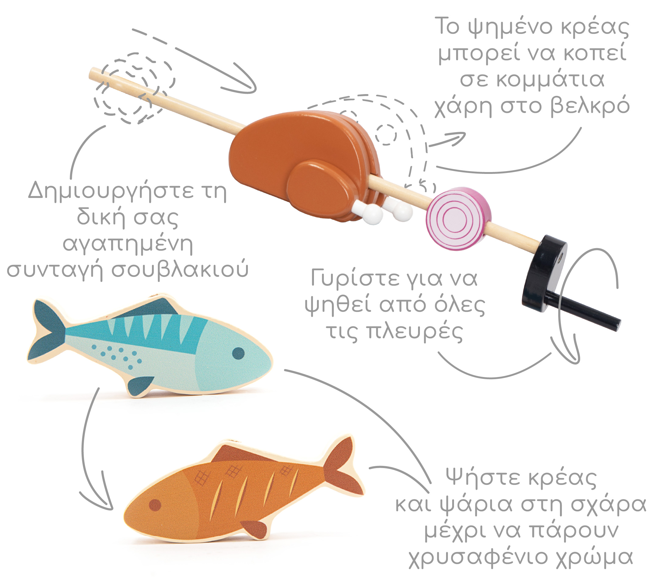 Ξύλινο Σετ Μπάρμπεκιου BBQ 3+ UMU1355 | UMU Ξύλινο Σετ Μπάρμπεκιου BBQ 3+ UMU1355 | UMU