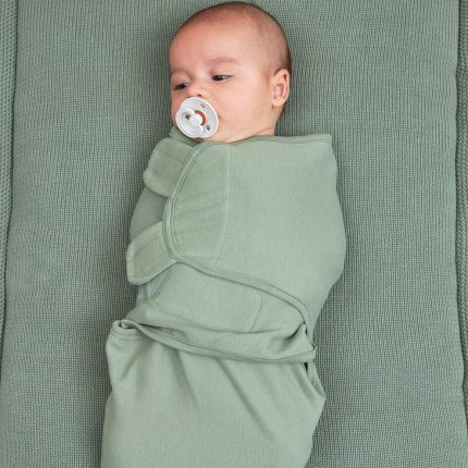 Meyco Βρεφικό Φασκιώμα Swaddle Forest Green 0-3 μηνών
