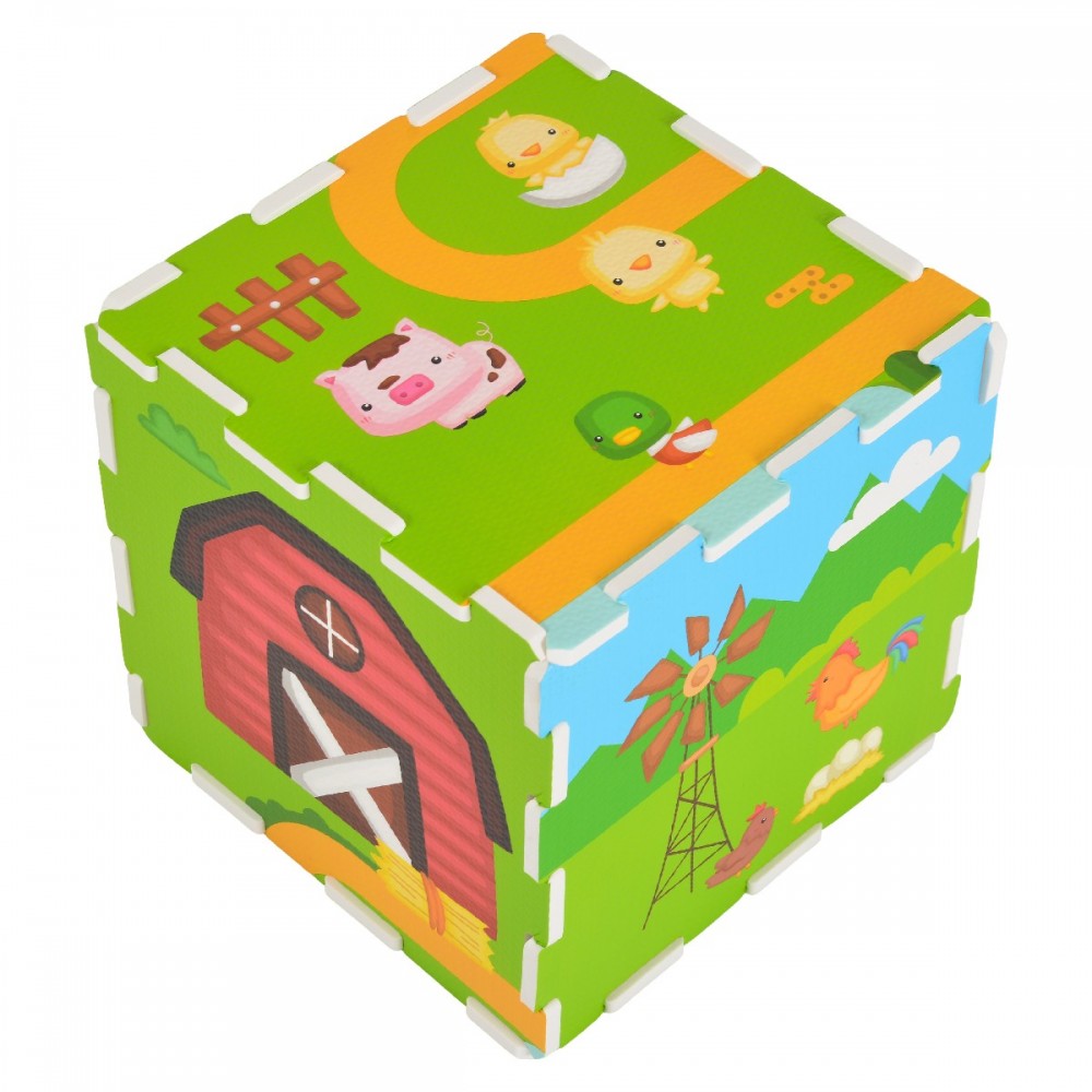Αφρώδες Πάζλ Δαπέδου Soft Puzzle with Print Farm 0341 3801005603350 10m+ - Moni Toys Αφρώδες Πάζλ Δαπέδου Soft Puzzle with Print Farm 0341 3801005603350 10m+ - Moni Toys