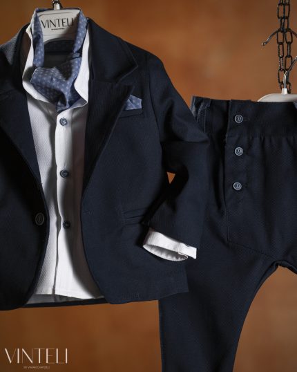 Βαπτιστικό Κοστουμάκι για Αγόρι Navy Blue 9503, Vinteli