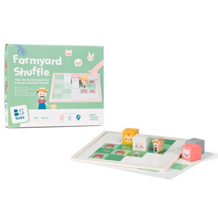Ξύλινο Επιτραπέζιο Παιχνίδι Λογικής «Farmyard Shuffle» (100% FSC Wood) GA562 | Bs Toys
