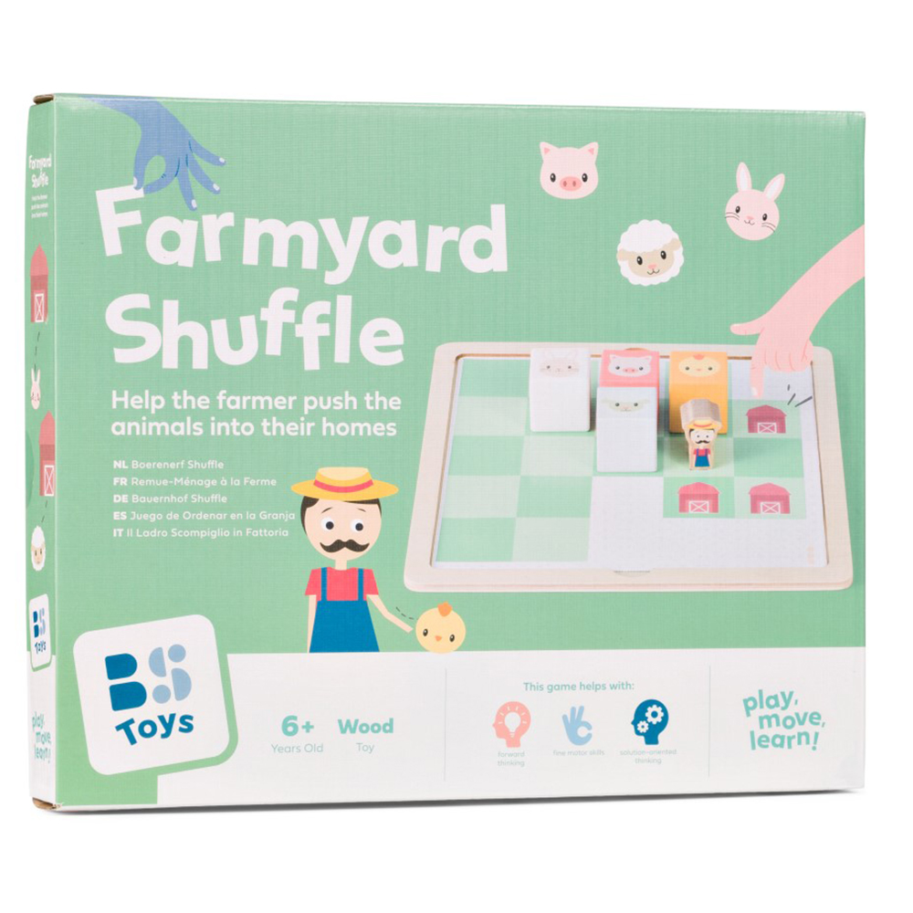 Ξύλινο Επιτραπέζιο Παιχνίδι Λογικής «Farmyard Shuffle» (100% FSC Wood) GA562 | Bs Toys Ξύλινο Επιτραπέζιο Παιχνίδι Λογικής «Farmyard Shuffle» (100% FSC Wood) GA562 | Bs Toys
