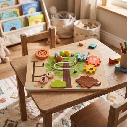 Ξύλινο Ταμπλό Δραστηριοτήτων Montessori Tree 2095 (3.5x3x25cm) 12m+ 3801005603138  - Moni Toys
