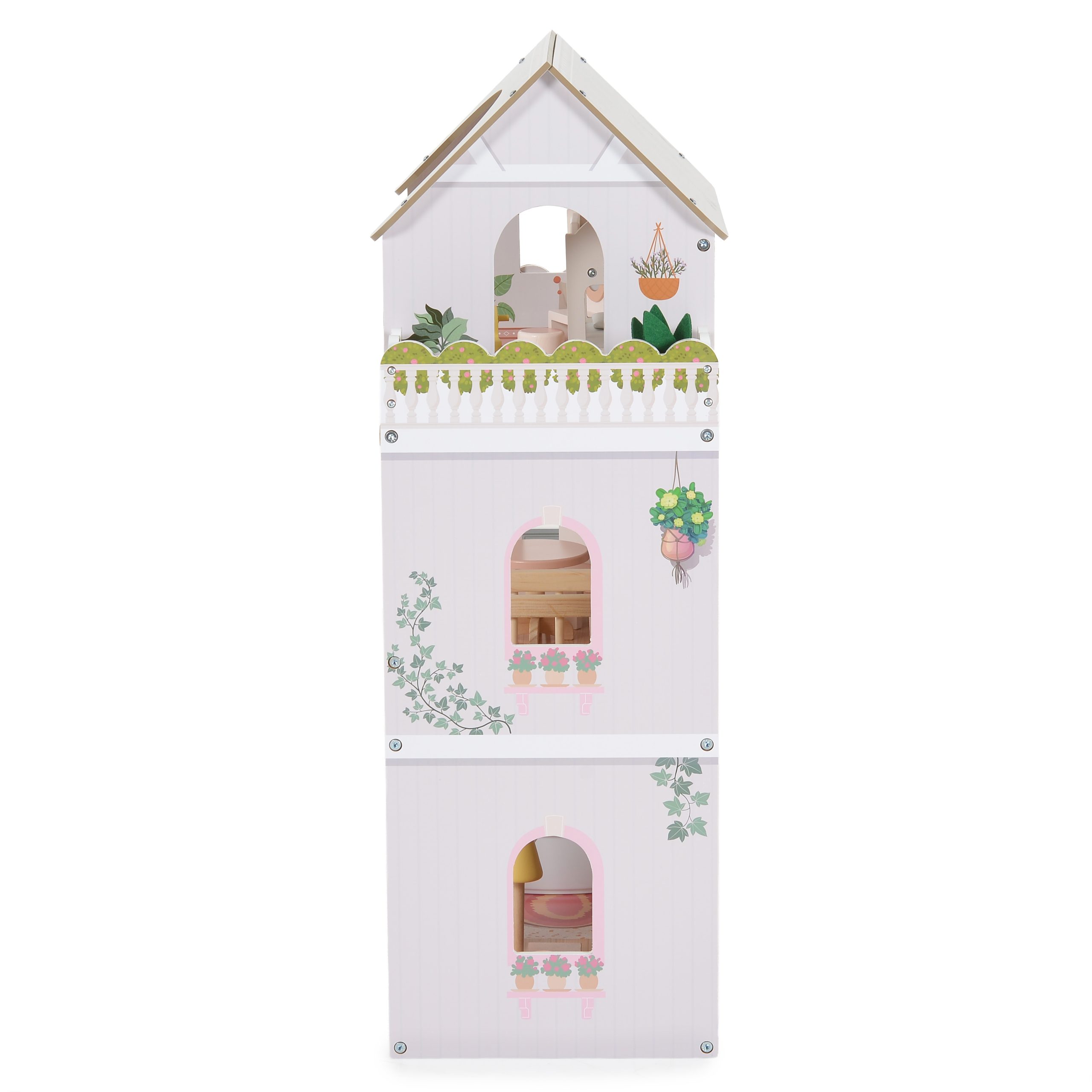 Moni Toys Ξύλινο Κουκλόσπιτο Lina 8208 4 Επιπέδων με Έπιπλα & Αξεσουάρ (59x30x90cm) 3801005603176 3+ Moni Toys Ξύλινο Κουκλόσπιτο Lina 8208 4 Επιπέδων με Έπιπλα & Αξεσουάρ (59x30x90cm) 3801005603176 3+