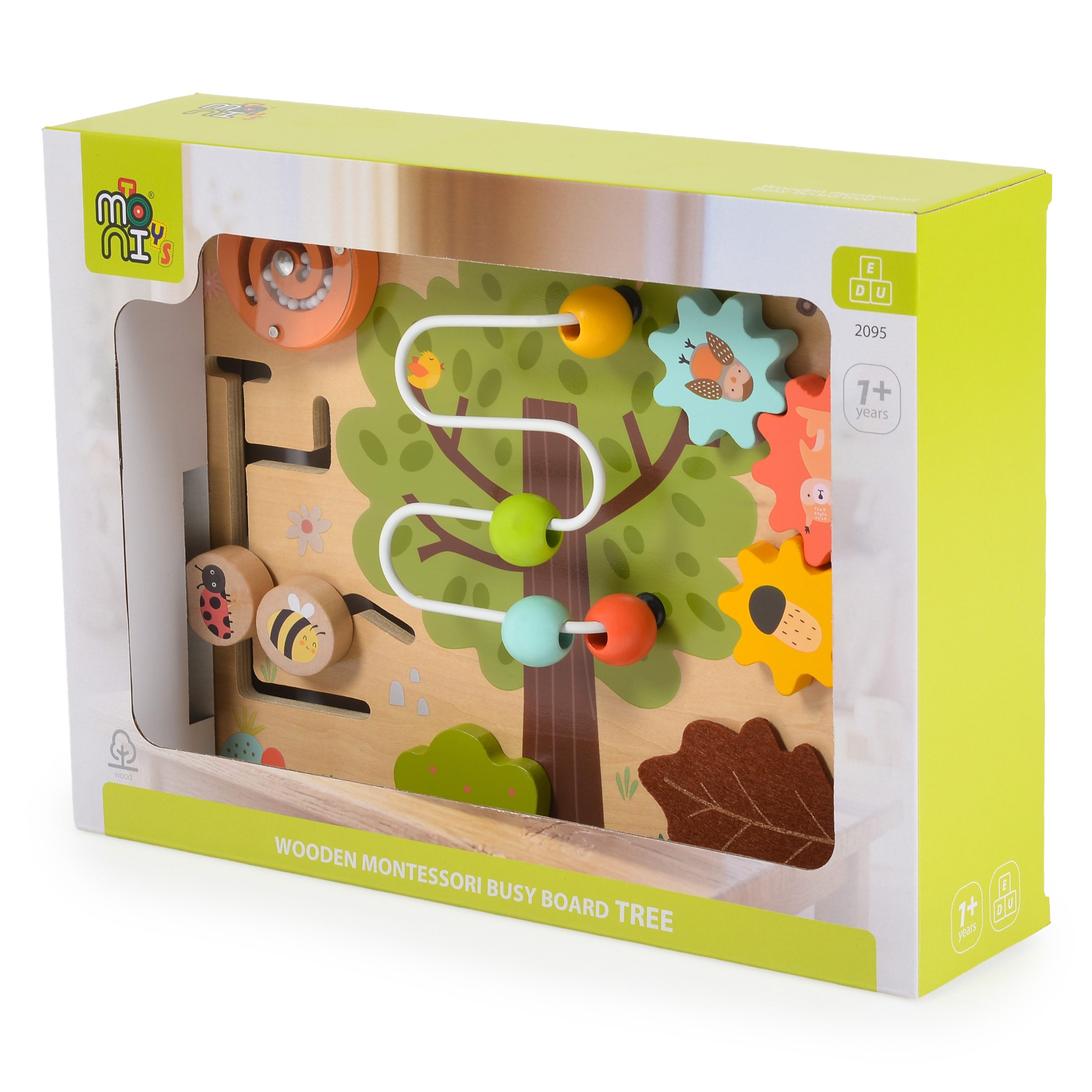 Ξύλινο Ταμπλό Δραστηριοτήτων Montessori Tree 2095 (3.5x3x25cm) 12m+ 3801005603138 - Moni Toys Ξύλινο Ταμπλό Δραστηριοτήτων Montessori Tree 2095 (3.5x3x25cm) 12m+ 3801005603138 - Moni Toys
