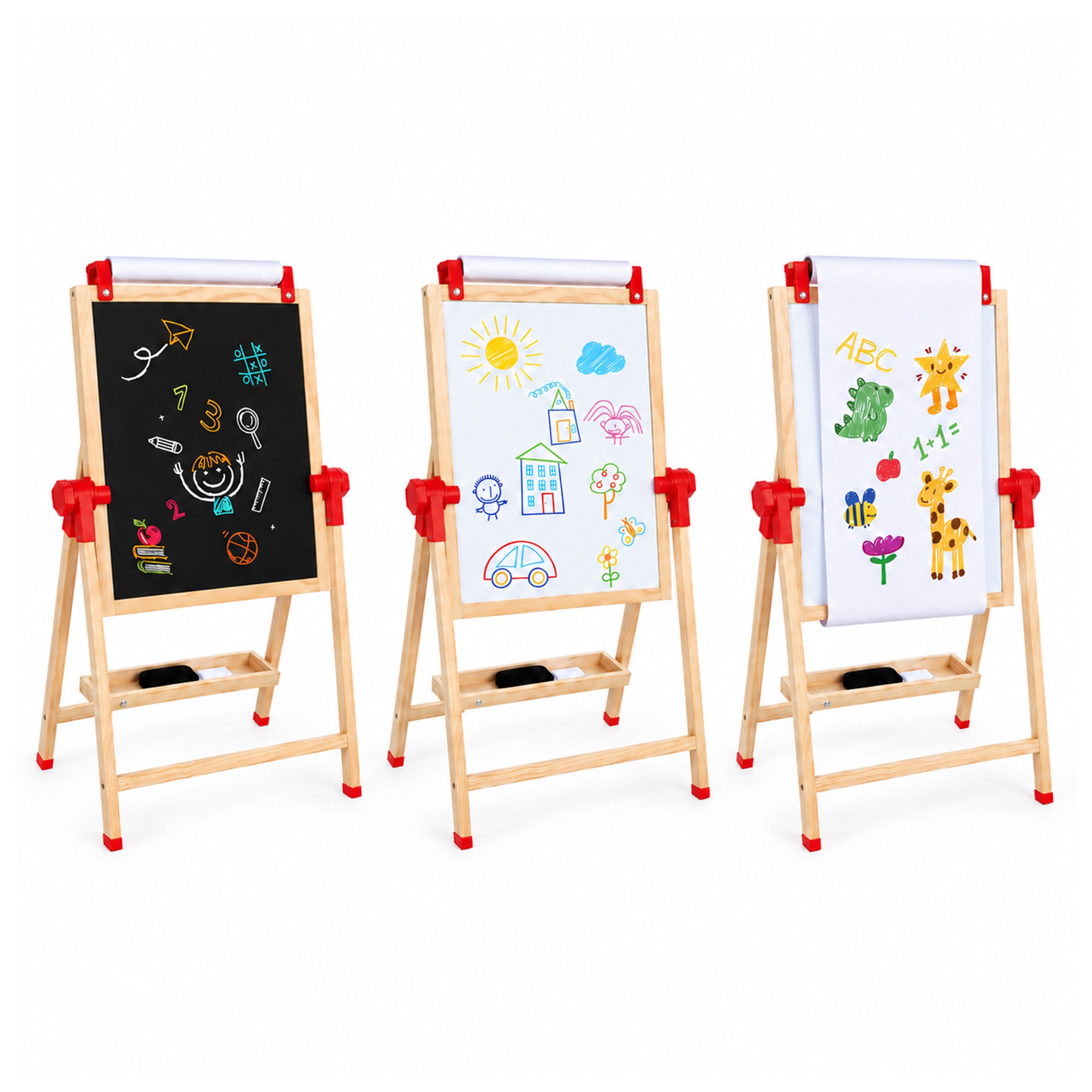 Moni Toys Ξύλινος Παιδικός Πίνακας Ζωγραφικής Ρυθμιζόμενος 3in1 Easel 1753 3801005603183 Moni Toys Ξύλινος Παιδικός Πίνακας Ζωγραφικής Ρυθμιζόμενος 3in1 Easel 1753 3801005603183