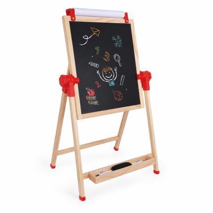 Moni Toys Ξύλινος Παιδικός Πίνακας Ζωγραφικής Ρυθμιζόμενος 3in1 Easel 1753 3801005603183