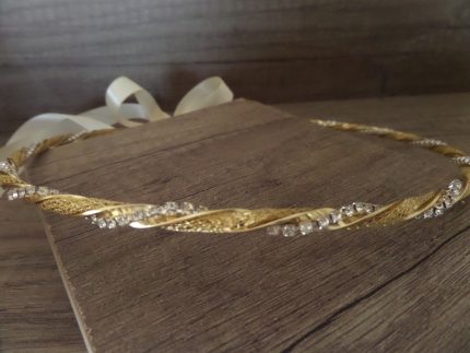 Χειροποίητα Στέφανα Γάμου N780 Χρυσό | Silea